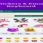 Smartphone screen showing stylish chat fonts and social icons for WhatsApp and Instagram