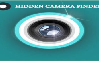 Hidden Camera Detector APK user scanning a hotel room with smartphone — spy camera and infrared detection