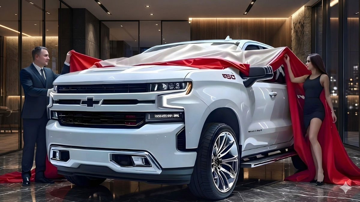 2026 Chevrolet Silverado 1500 pickup truck showcasing updated exterior design