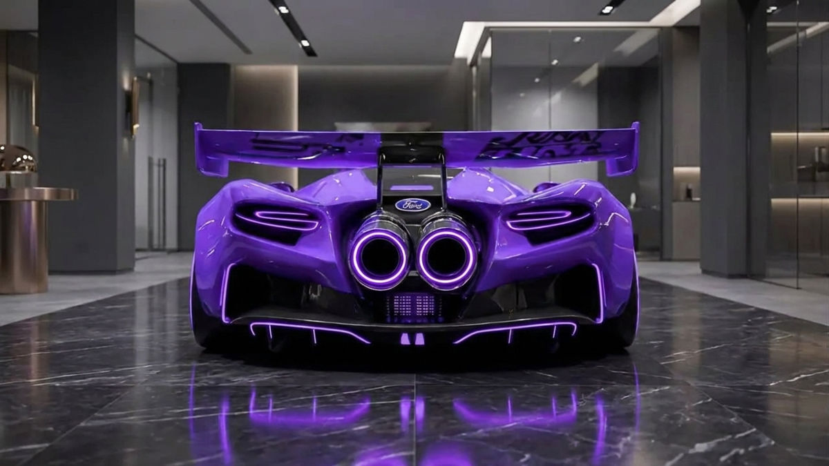 2026 Ford GT Mk IV track ready supercar in action