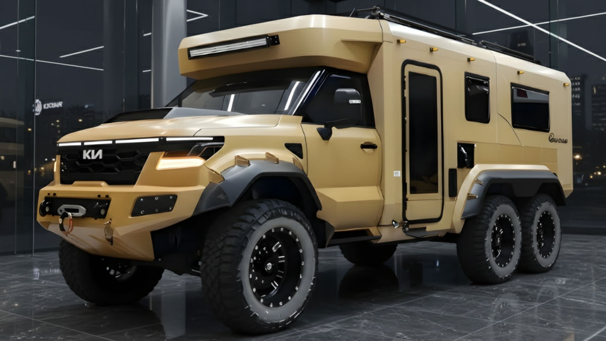 2026 Kia Camper Van exterior and interior design highlights