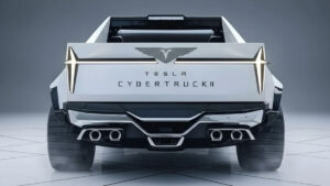 Sleek 2026 Tesla Cybertruck showcasing electric prowess and modern utility