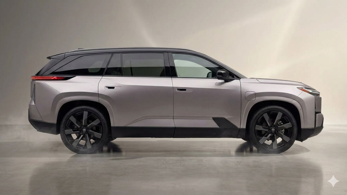 2027 Toyota Highlander electric SUV three-row family EV