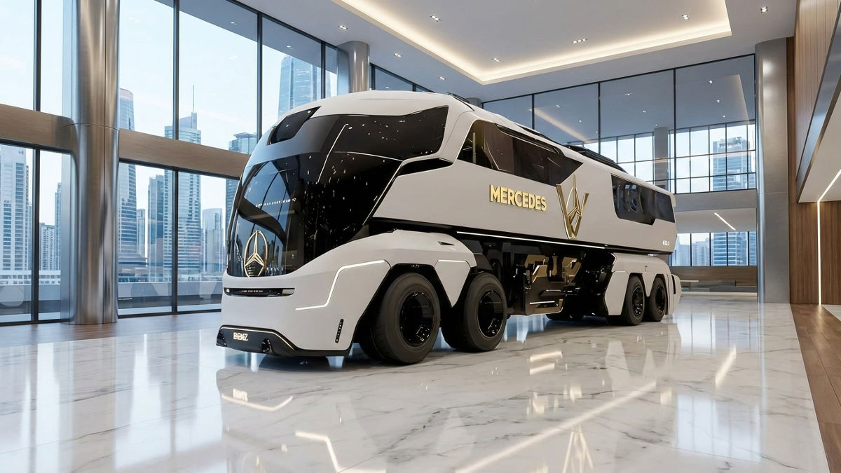 2026 BRABUS 6×6 luxury motorhome parked on rugged terrain