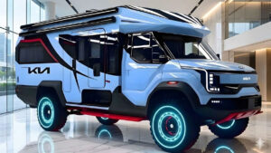 2026 Kia camper van showcasing modern exterior and compact living design